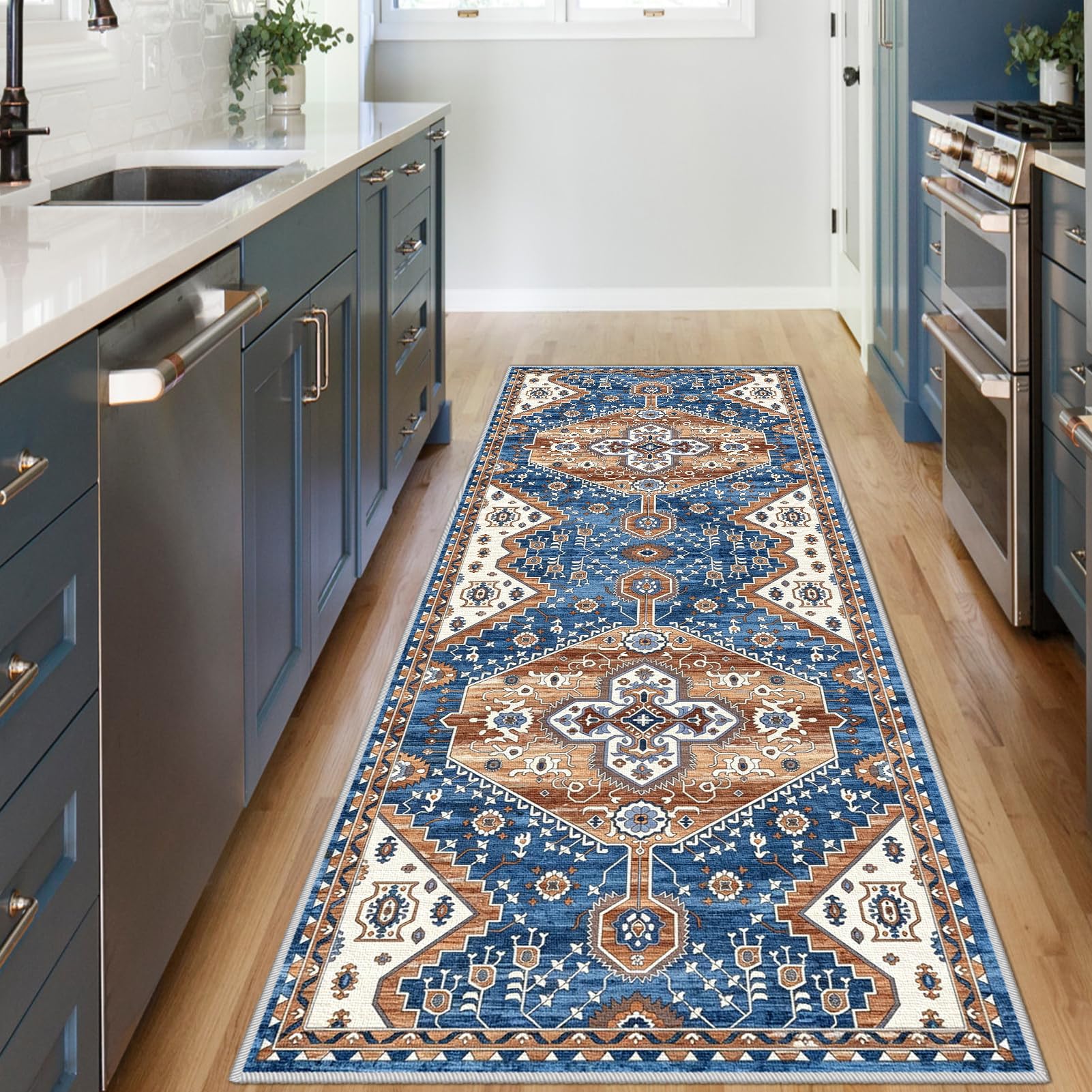 Tappeto Passatoia Corridoio Antiscivolo per Cucina 120 x 350 cm