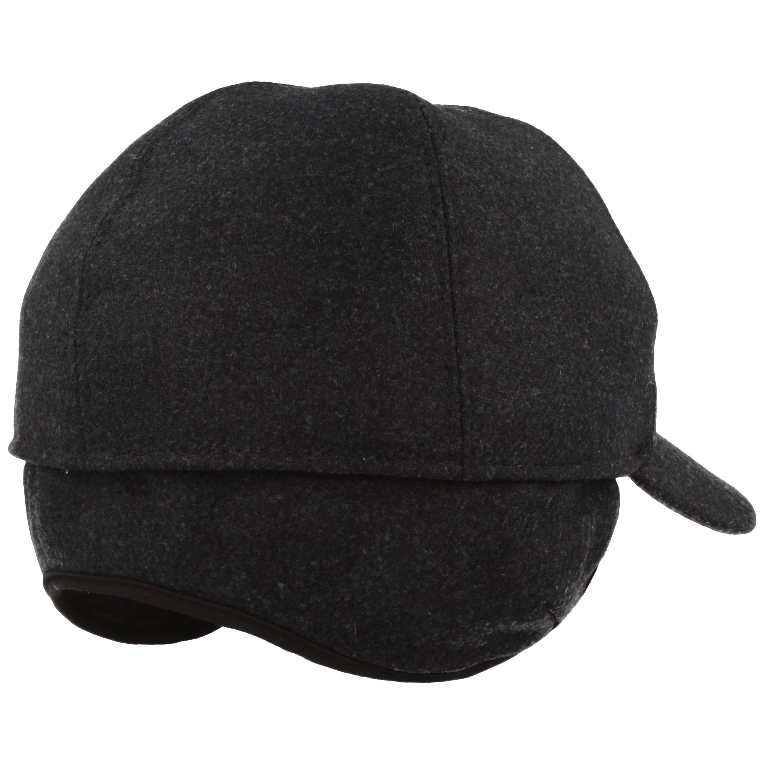 Breiter Gorra de béisbol de invierno para hombre, con membrana Sympatex y orejeras abatibles, de lana con forro interior suave, azul marino 64, azul, 64
