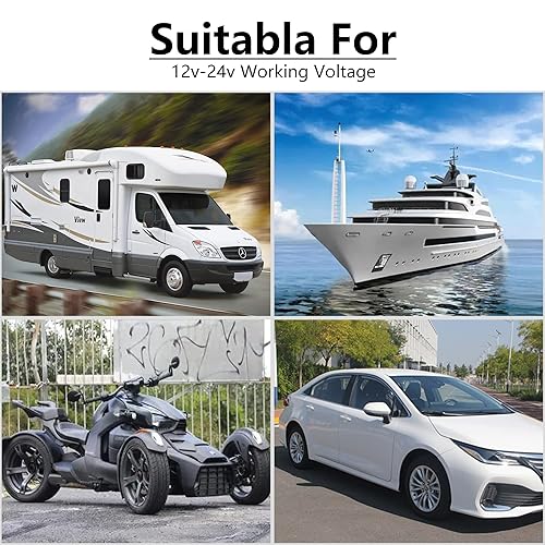 Miniatura 6 de YACSEJAO Extensión de alimentación de 12 V CC para coche, adaptador de cable en espiral, cable de alimentación DC 0.217 in x 0.083 in para monitores