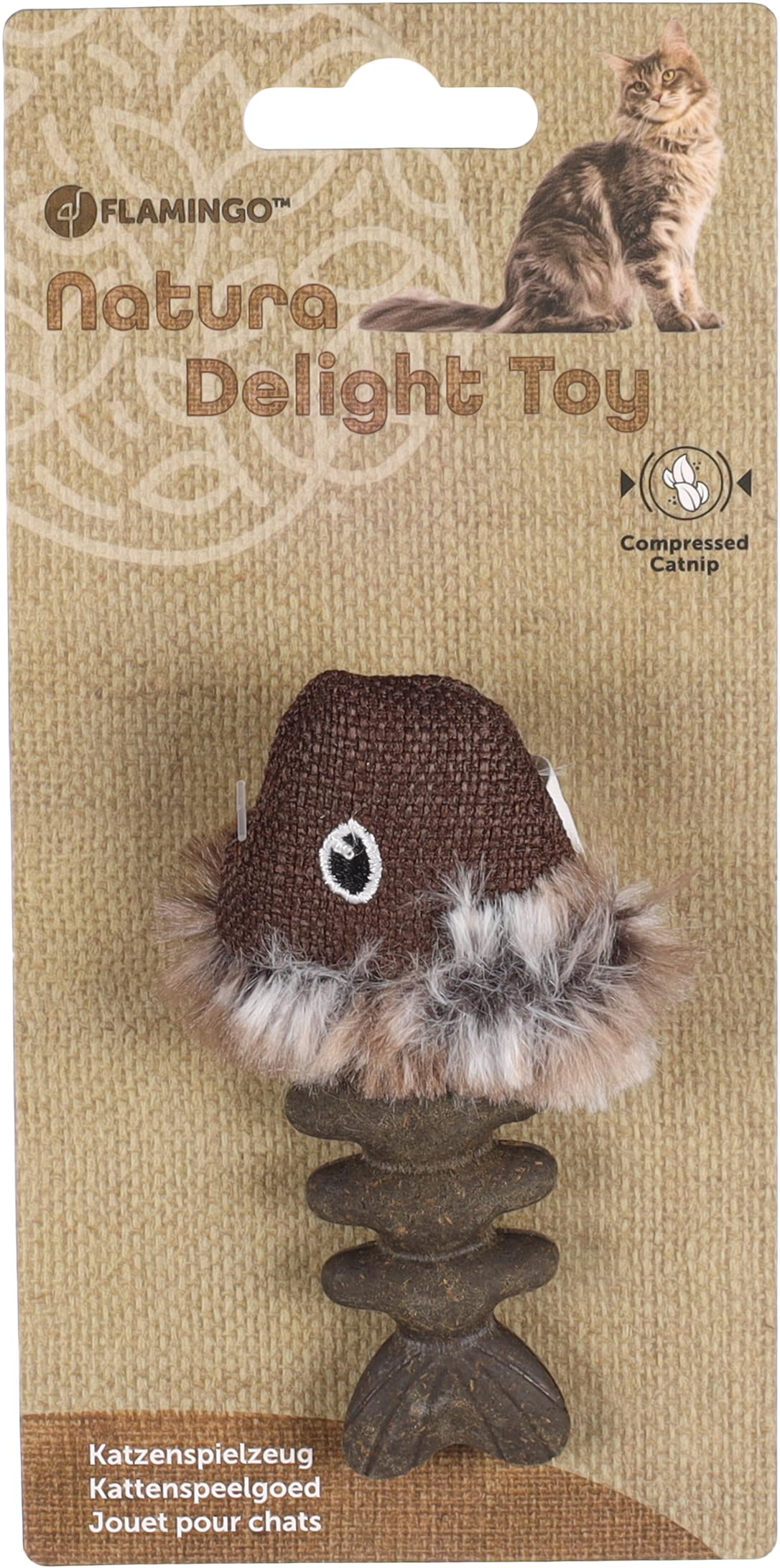 Flamingo Fl Ct Natura Catnip Balık Şeklinde Oyuncak 9 Cm
