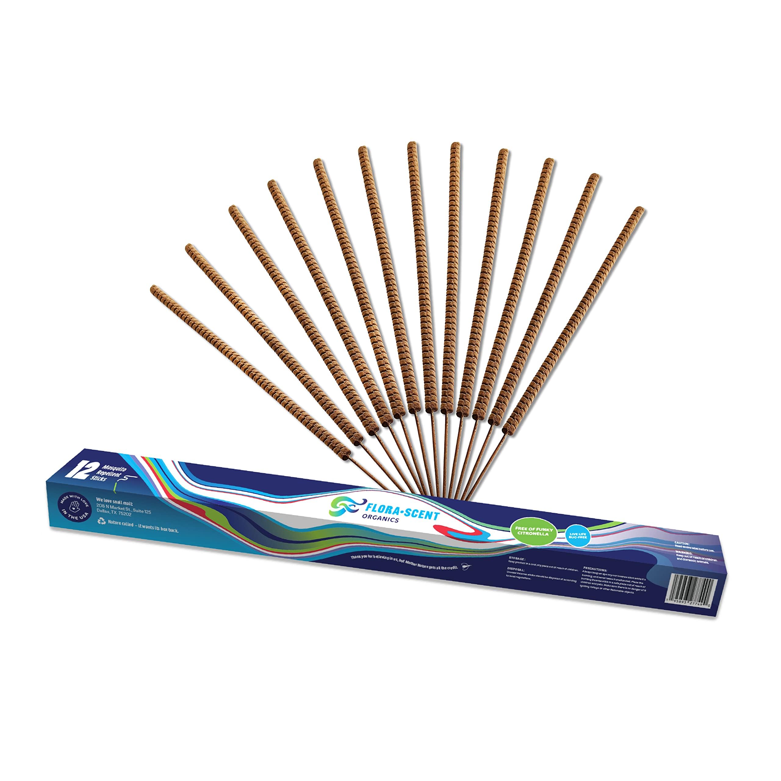 Flora-Scent Organic Outdoor Bug Repellent | 12-Count | 3 Hour Protection