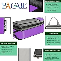 Vista 74 de BAGAIL 4 juegos/6 juegos/8 cubos de compresión para embalaje, accesorios de viaje, organizadores de embalaje expandibles (malla cuadrada, 06-beige)