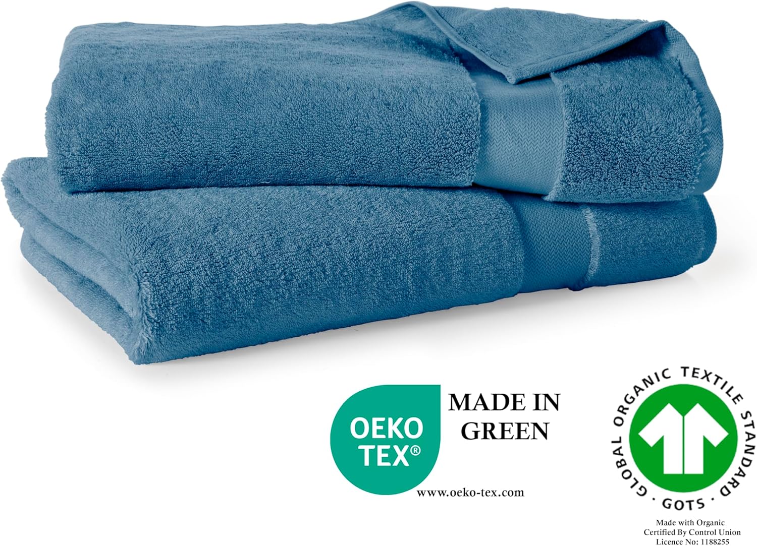 Oversized Bath Towels - 36 x 72 Extra Large Organic Cotton Bath Sheets for Adults | Jumbo Hotel-Size, Ultra Absorbent & Soft | 2 Pack - Image 5