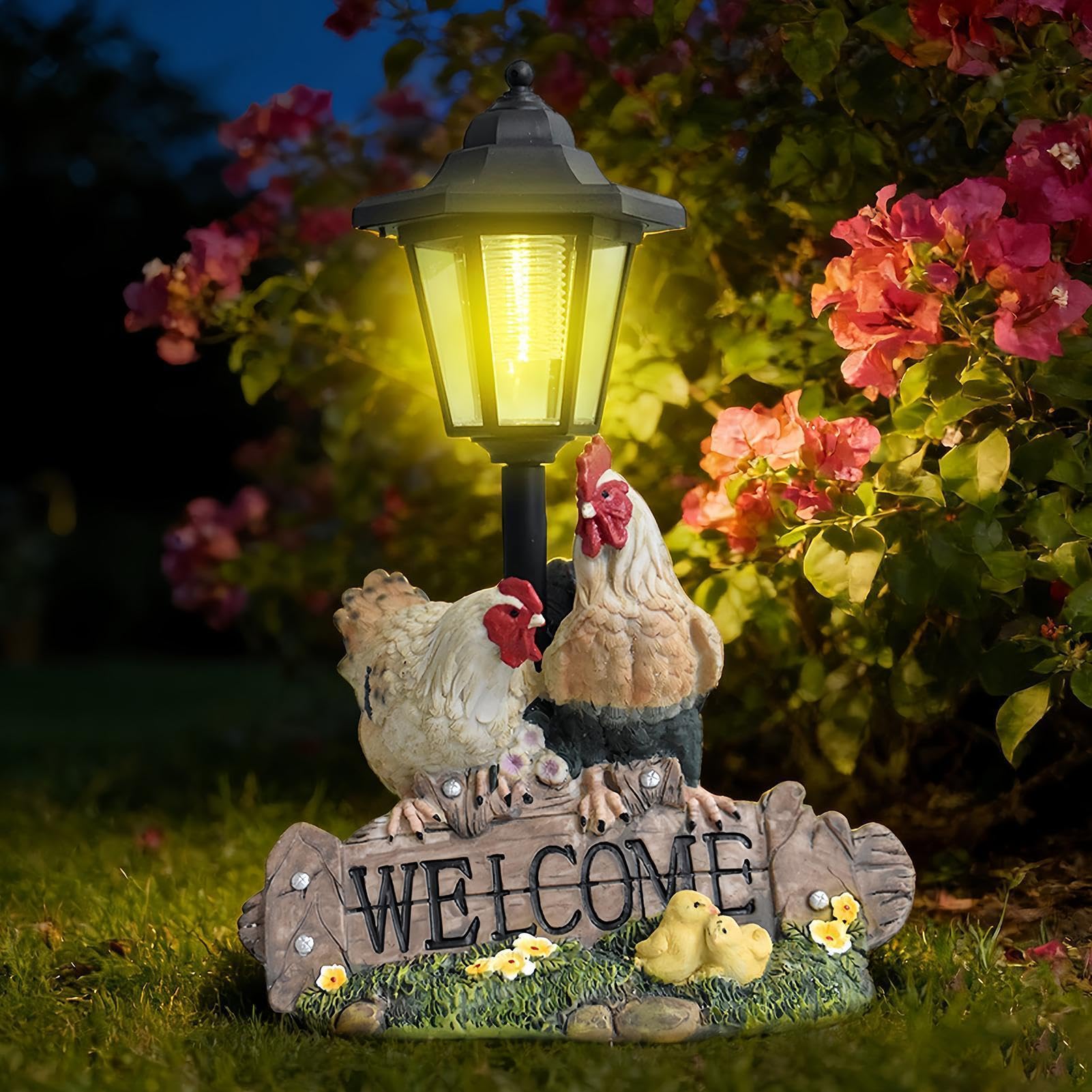 Solarne Lampy Ogrodowe Dekoracyjny Lampion Z Żywicy | Solarne Oświetlenie Zewnętrzne Wodoodporne Na Podwórko, Patio, Ganek, Ścieżkę, Taras, Dom Wiejski, Urodziny, Parapetówkę,