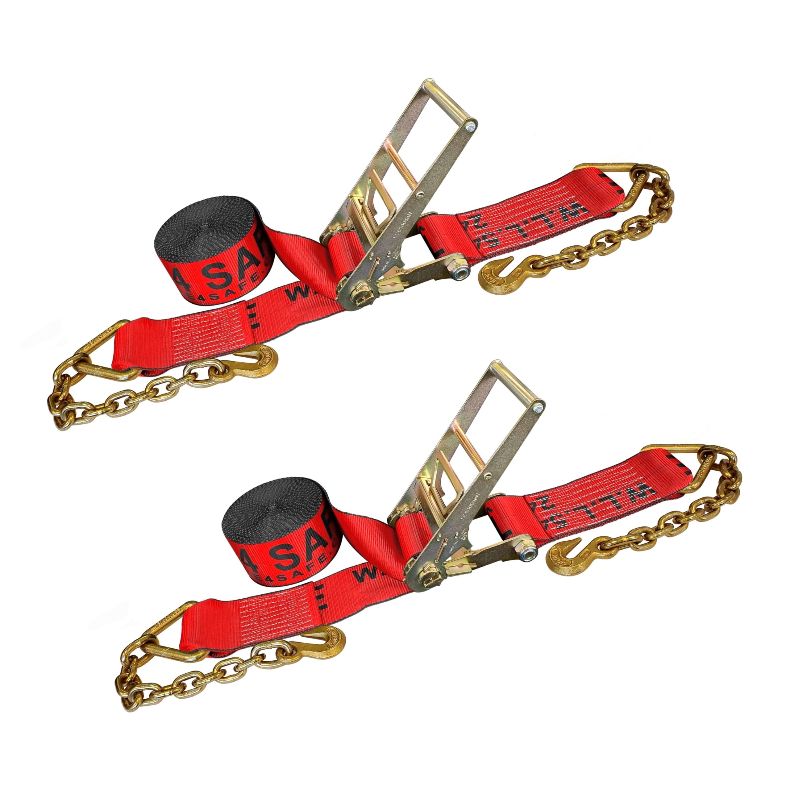 Amazon mega cargo control 4 x 30 ratchet straps w grab hooks and