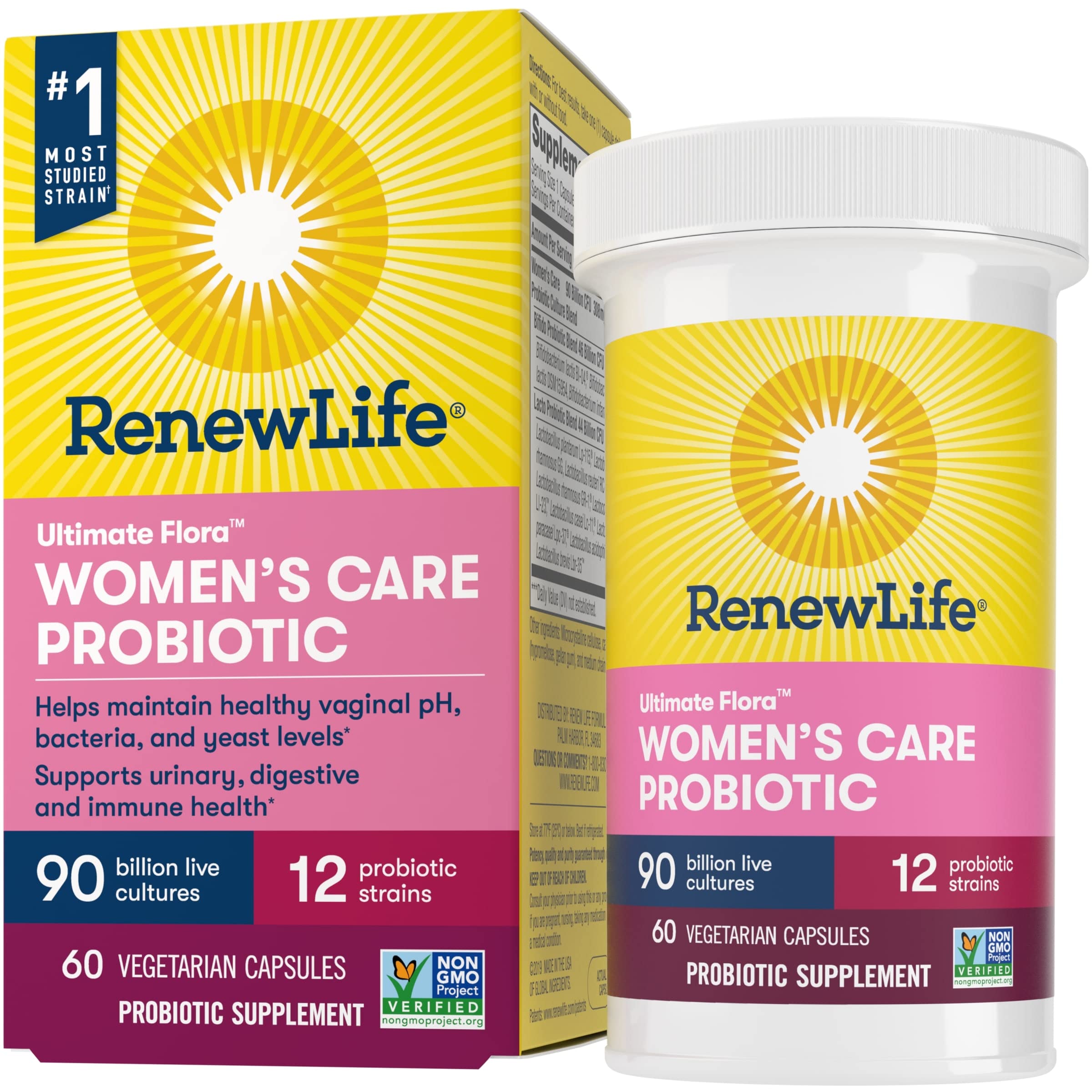 Buy Renew Life Probiotics for Women, 90 Billion CFU Guaranteed