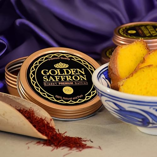 Miniatura 12 de Azafrán dorado, azafrán de alta calidad y calidad superior, todo azafrán rojo, grado A +, azafrán de grado más alto