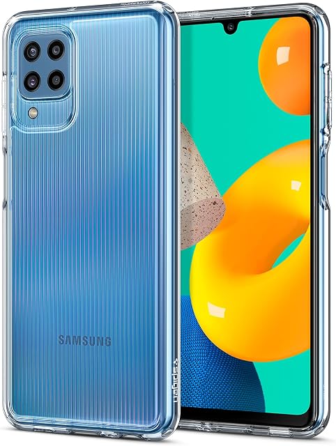 Spigen Ultra Hybrid Case Compatible with Samsung Galaxy M32 and Compatible with Samsung Galaxy M22 - Crystal Clear