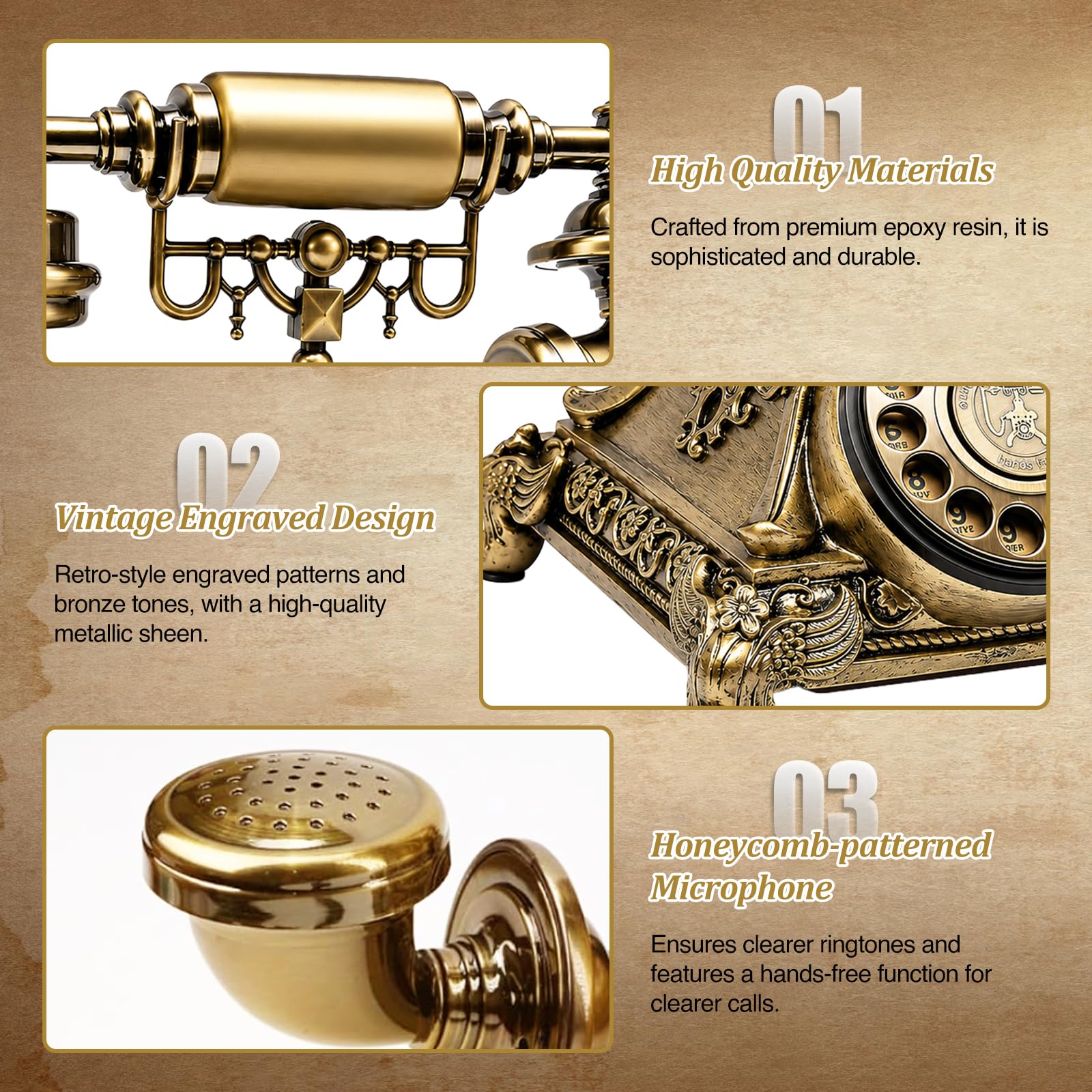 Livre d'or audio, messages d'enregistrement téléphonique, téléphone rétro pour livre d'or de mariage alternatif, messages audio pour les invités pour mariages, banquets et fêtes