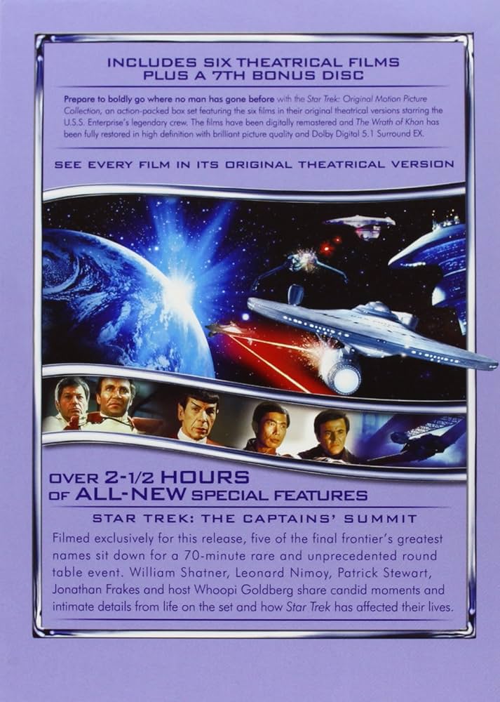 Amazon.com: Star Trek: Original Motion Picture Collection 1-6 [DVD