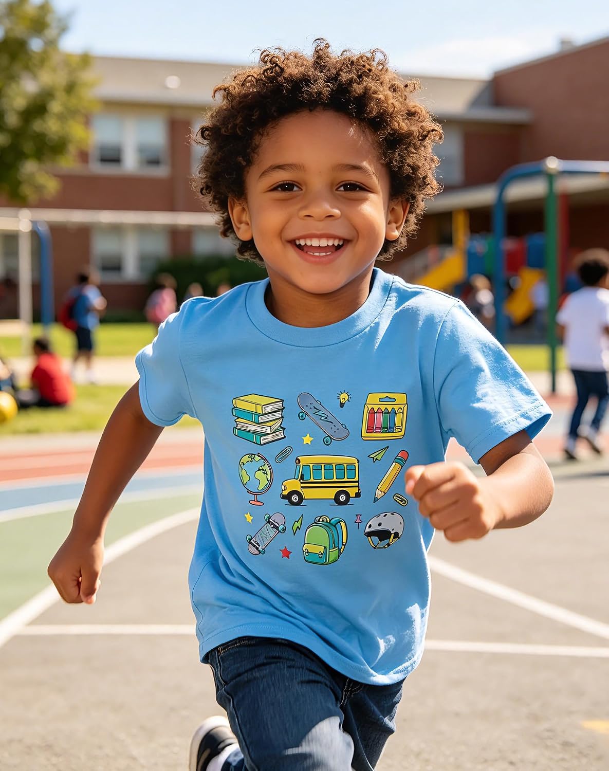 Lovekider Back to School Kids Shirt 1-8Y 3D Excavator Construction T-Shirt image 5