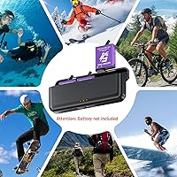 Vista 6 de Osmo Action 5 Pro Cargador de batería para DJI-Osmo Action 5 Pro, Osmo Action 4, Osmo Action 3, Osmo Action 6 y Osmo 360-3 ranura de carga rápida