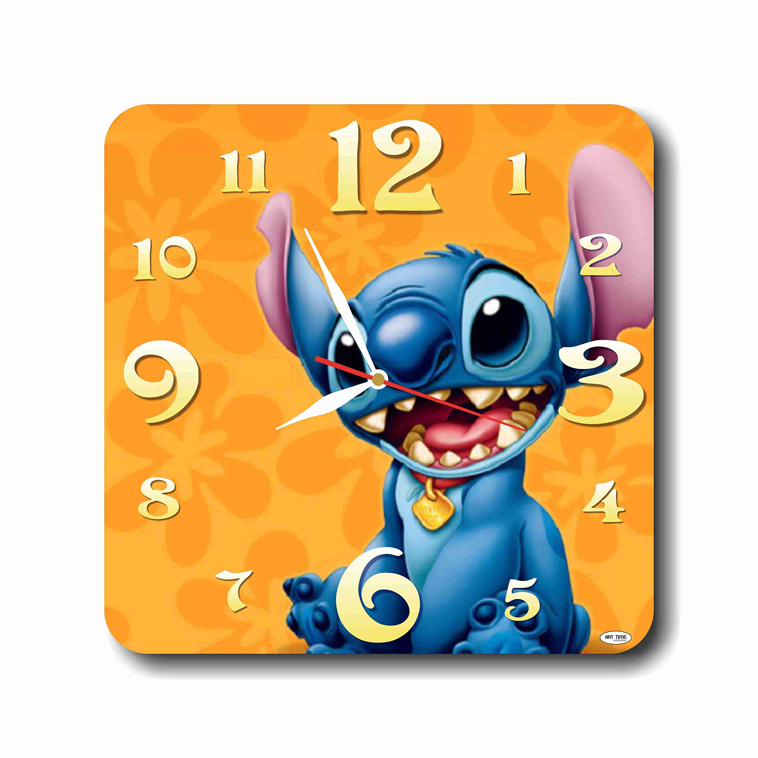 MAGIC WALL CLOCK FOR DISNEY FANS Lilo & Stitch 11’’ Handmade Made of Acrylic Glass - Get Unique décor for Home or Office – Best Gift Ideas for Kids, Friends, Parents and Your Soul Mates