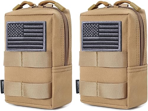 Miniatura 1 de Paquete de 2 bolsas Molle  Bolsa táctica compacta para EDC resistente al agua
