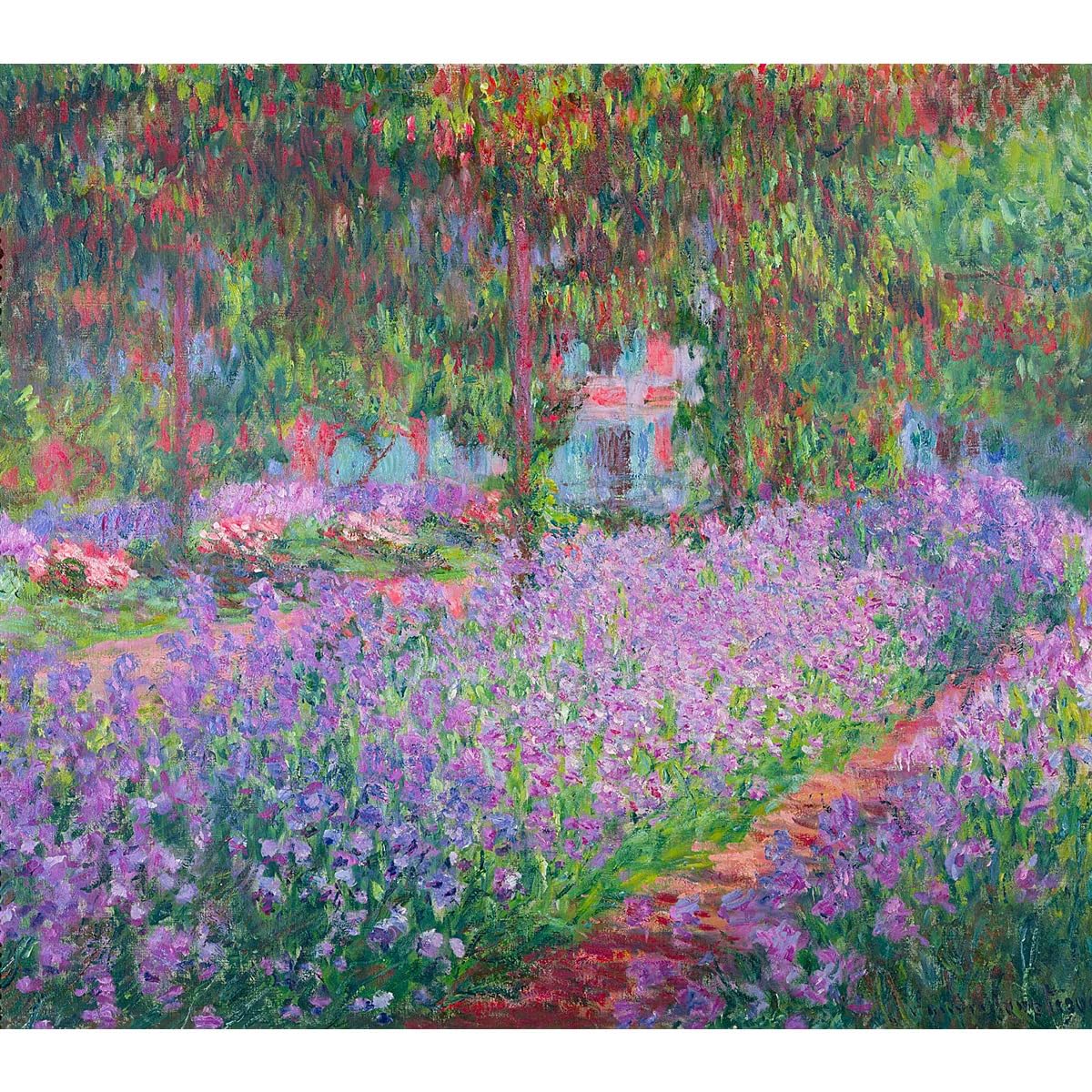 Toile roulée impressionniste Monet de grand format 101x127 cm