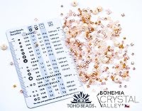 Vista 2 de 0,35 oz (10 g) Mezcla de pequeñas rocallas, cuentas de semillas y bugles de 2-10 mm de cuentas de vidrio japonés TOHO, mezcla TOHO Beige Pearl