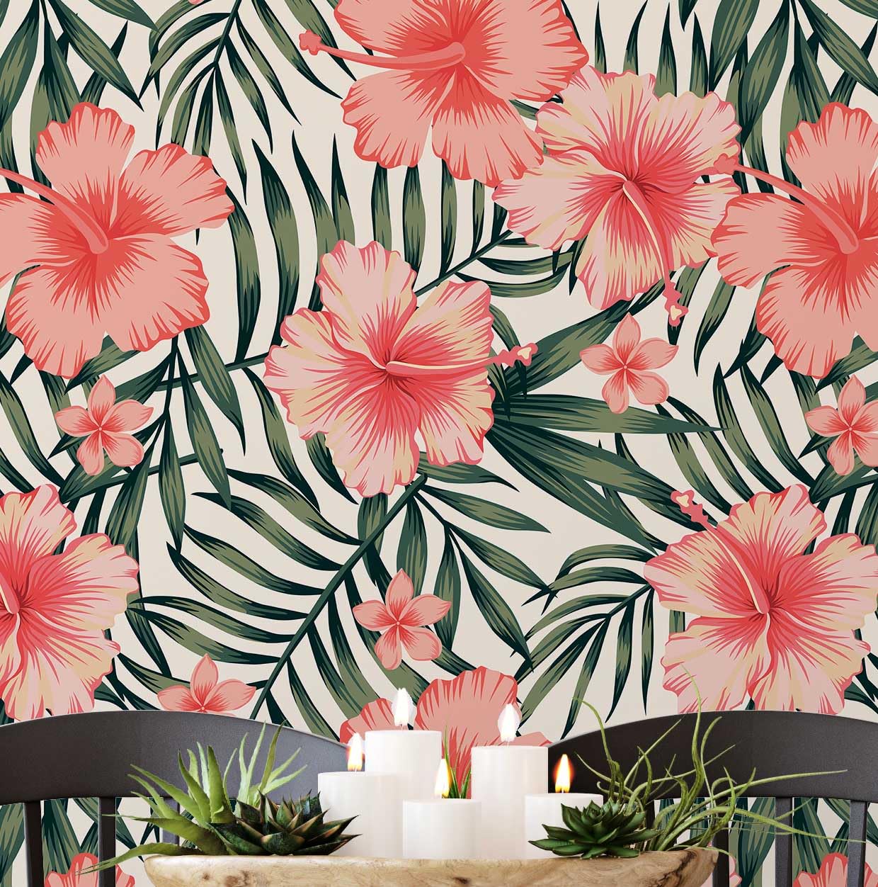 Papier peint floral autocollant pour rénover facilement une chambre