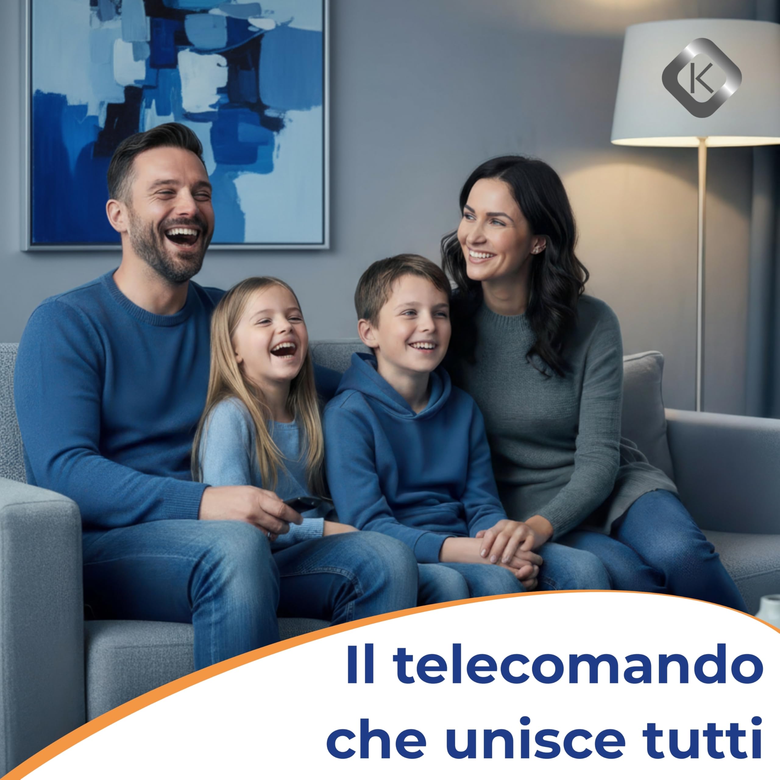 Koomando Telecomando Universale per Samsung TV LCD LED QLED UHD 4K 8K Curved HDR, Serie AA59 BN59, Pronto all'Uso senza Programmazione, Tasti Rapidi Netflix Prime Video, Compatibile Smart TV