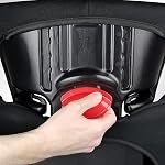 Harmony Dreamtime Elite Siège d'appoint à dossier élevé – 2-in-1 Siège de voiture booster de ceinture avec porte-gobelet & Guide de ceinture d'épaule, pour les enfants de 18 à 50 kg (40 à 110 lb), 86 à 145 cm (34 à 57 po) - noir