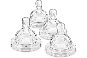 Philips AVENT Anti-Colic Baby Bottle Flow 4 Nipples (4-Pack) for Fast-Flow Feeding