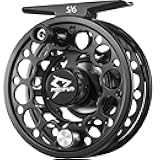 Sword Fly Fishing Reel with CNC Machined Aluminum Alloy Housing, 3/4, 5/6, 7/8, 9/10 Weights (Black, Gunmetal, Pink, Space Gray)