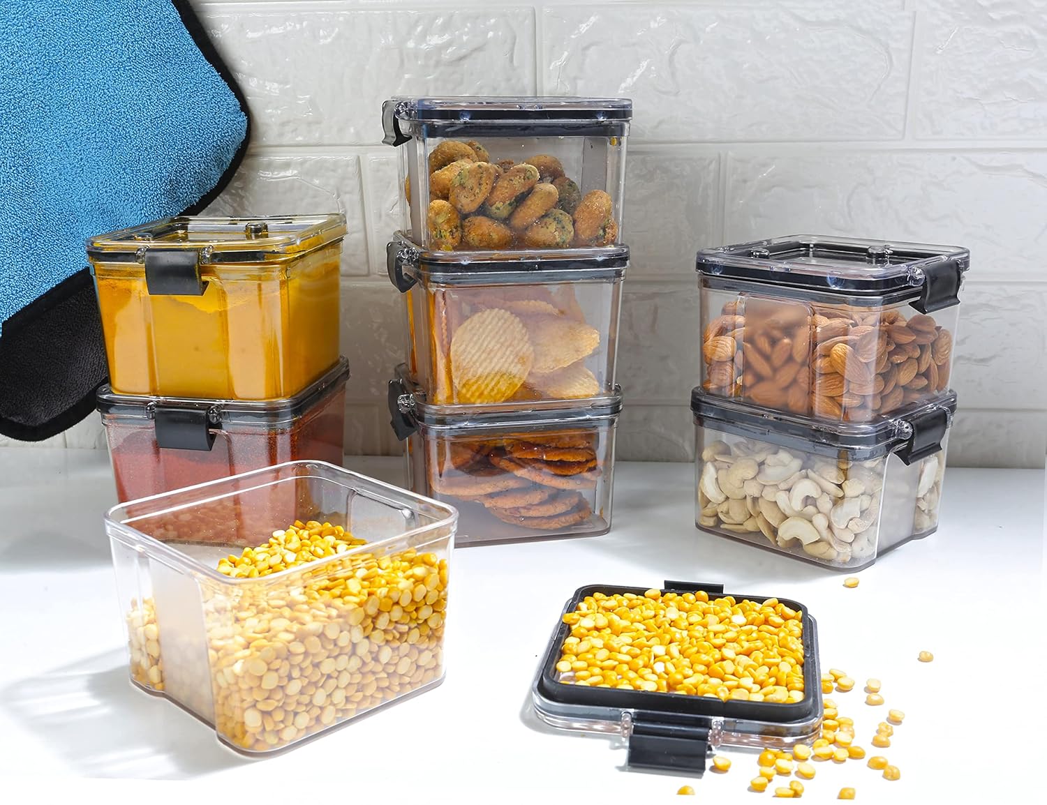 Hallware™ BPA Free Kitchen Containers Set 8Piece Food Grade