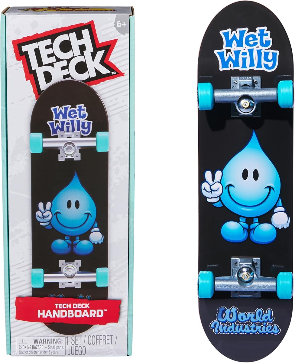 TECH DECK World Industries Handboard, Authentic Mini Skateboard | 9x Larger than a Fingerboard, Hands Only, Authentic Graphics, Die-Cast Trucks, Skateboard Gifts for Kids & Collectors Ages 6+