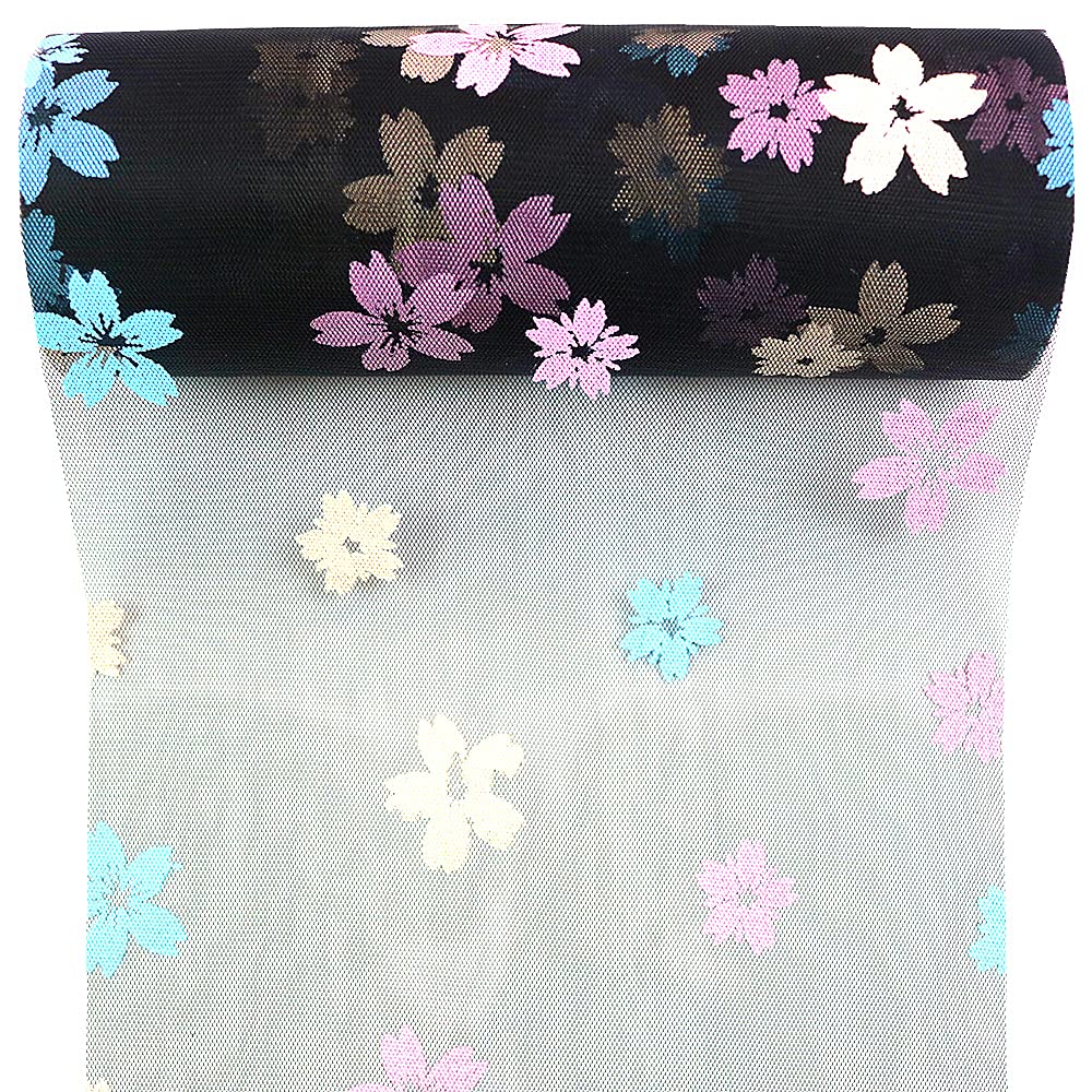 Sakura Tulle Rolls 6 inch x 10 Yards (30 feet) Black Color for Table Runner Chair Sash Bow Pet Tutu Skirt Sewing Crafting Fabric Christmas Wedding Unicorn Halloween Party Gift Ribbon (Black)
