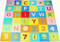 BalanceFrom Kids Puzzle Exercise Play Mat - 36 EVA Foam Interlocking Tiles, 0.4" Thick Non-Slip, 36 Sq Ft Safe Play Area