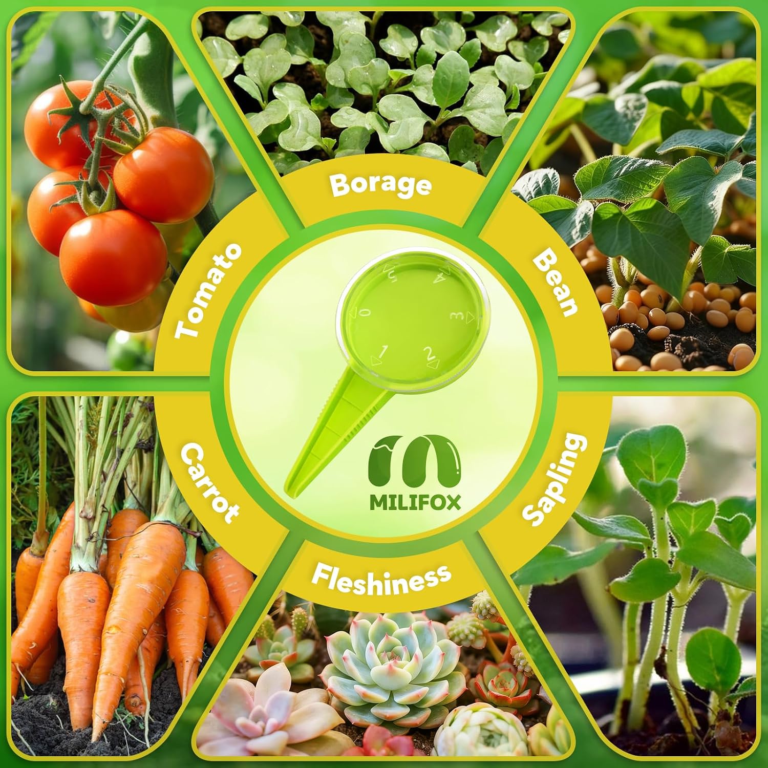 Seed Dispenser, Adjustable Hand Seeder for Vegetable Flower, 2 Pack image 5