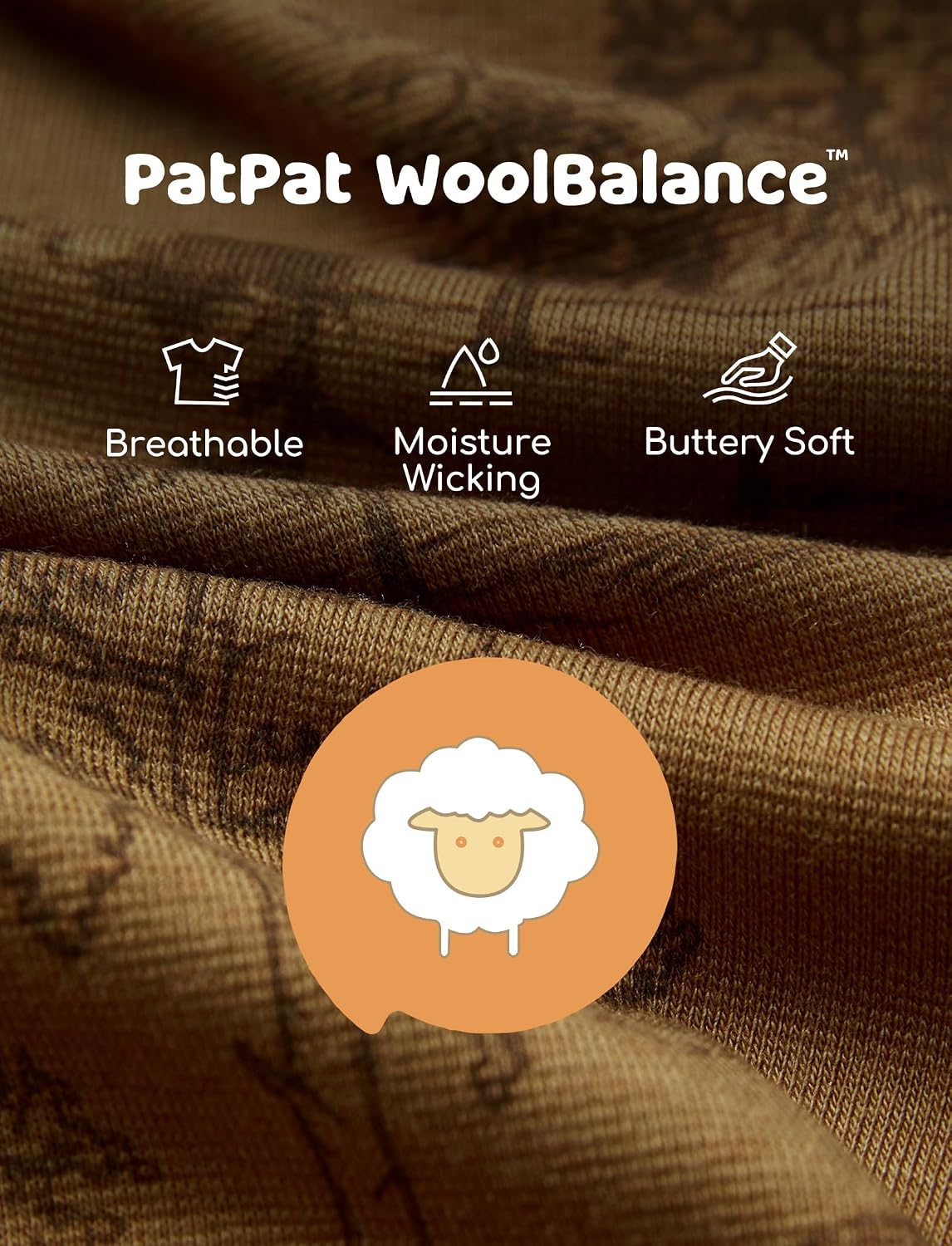 PATPAT Baby Clothes with Premium Soft Wool, Footie Pajama for Baby Boy Girl, Tencel Lyocell Romper Sleeper with 2-Way Zipper