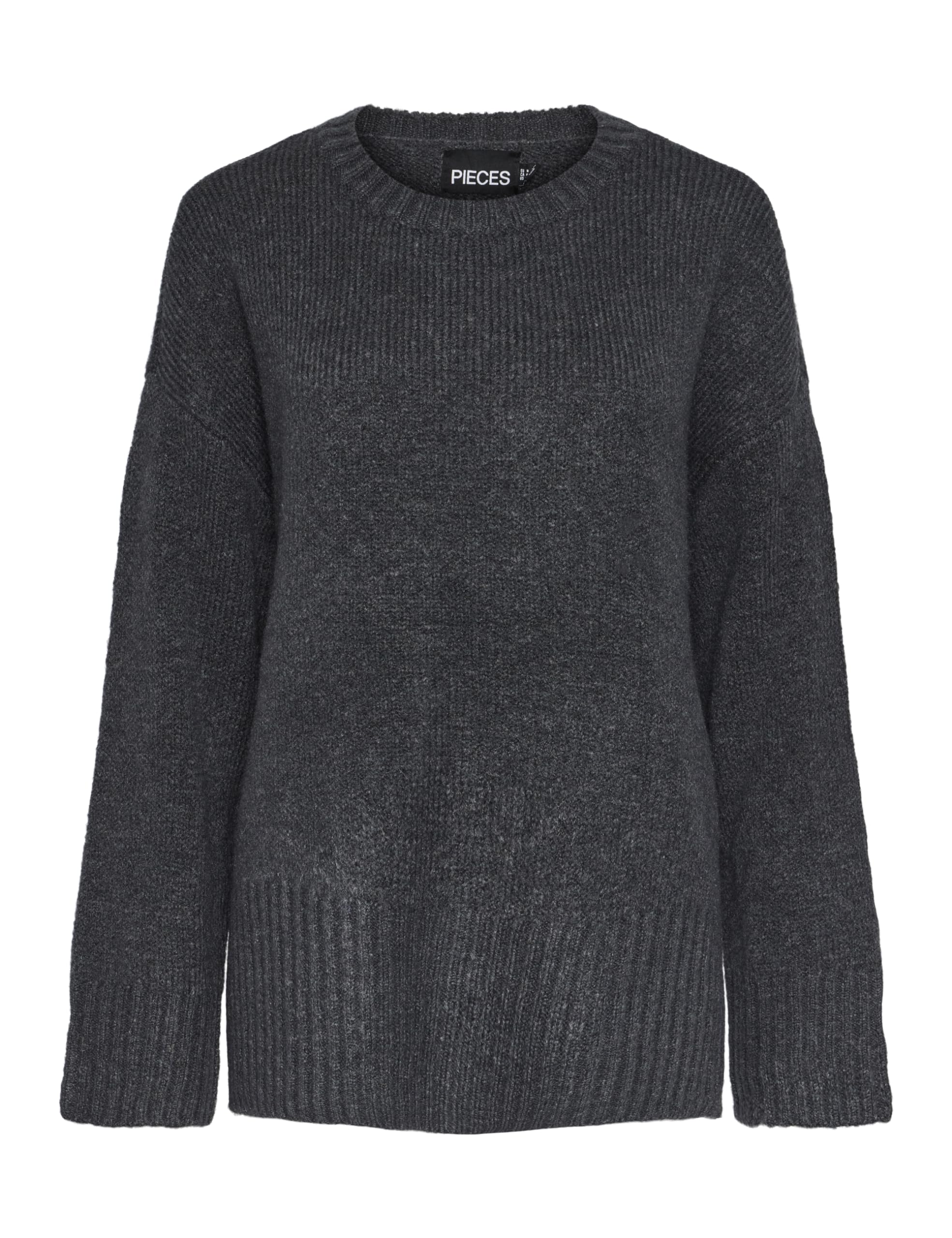 PIECES Women's Pcnancy LS Loose O-Neck Knit Noos Bc Jumper, Magnet, XS