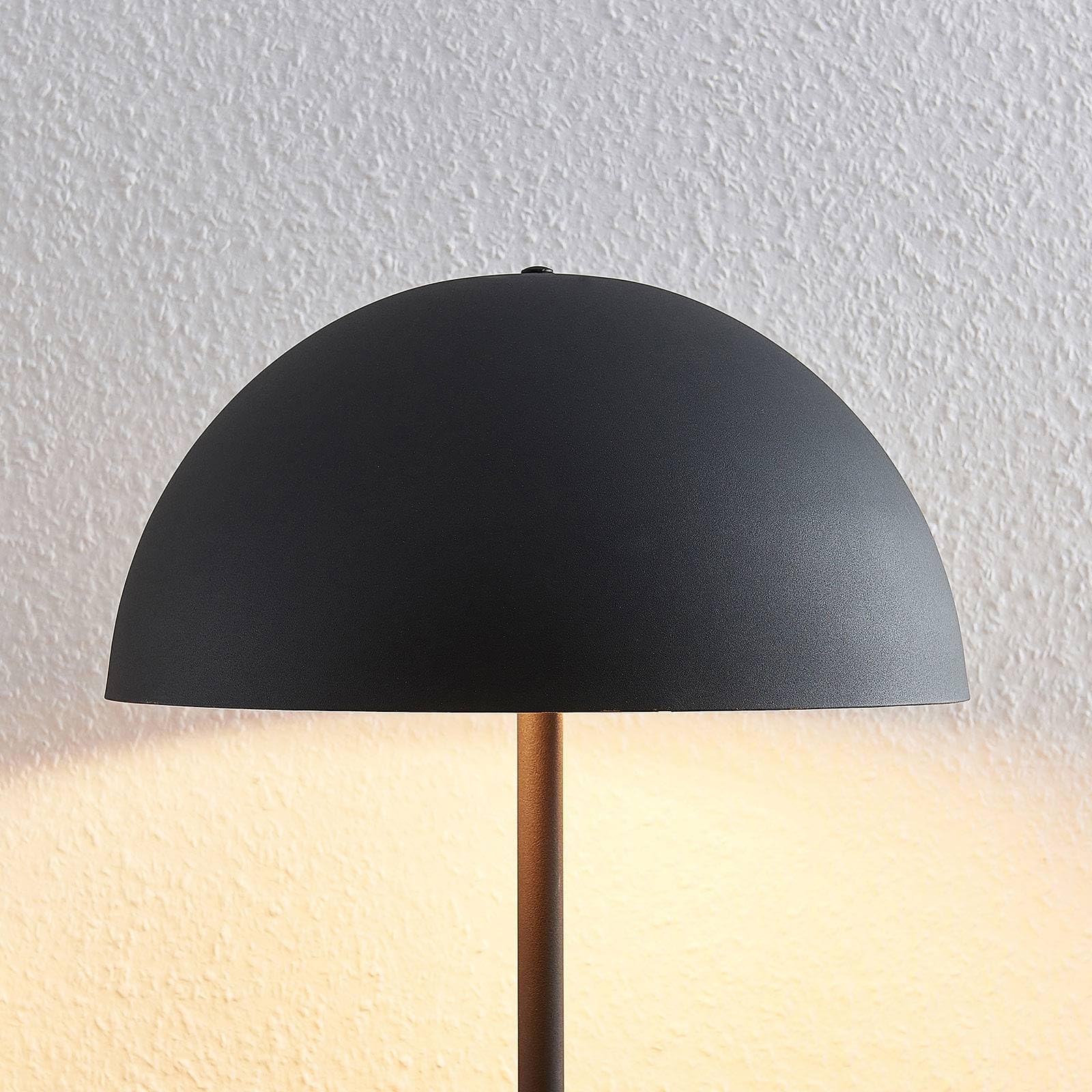 Lindby Tischlampe Idalene (Modern) in Schwarz aus Metall (2 flammig, E27) - Tischleuchte Schreibtischlampe Nachttischlampe Wohnzimmerleuchte