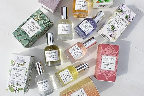 Miniatura 9 de Herb & Root Eau de Parfum Rose & Sandalwood Perfume vegano limpio de larga duración para mujeres con aceites naturales, fragancia para mujer libre