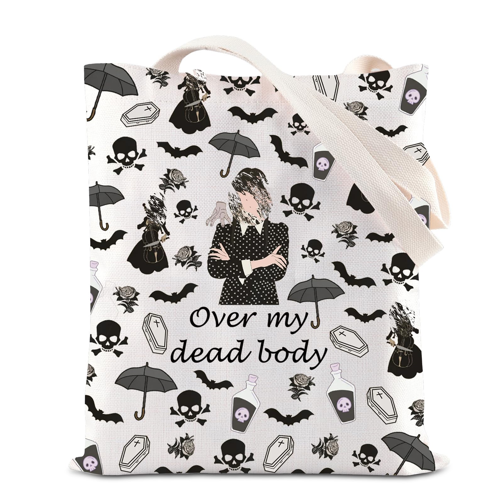 FOTAP TV Show Inspired Makeup Bag TV Show Movie Merch Cosmetic Bag AD Fans Gift Over my dead body Makeup Bag (dead body tote)