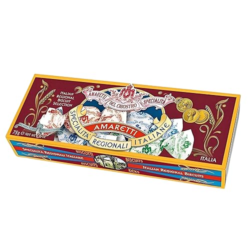 Amaretti Del Chiostro Di Saronno Auténticas Galletas italianas Amaretti – Galletas crujientes de almendras para té o regalo – Galletas italianas –