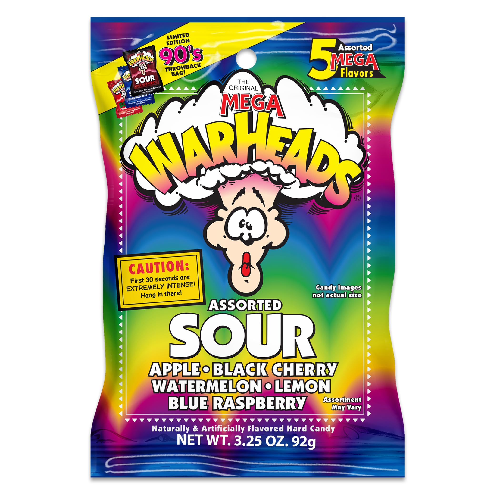 Warheads Extreme Sour Hard Candy 3.25oz Assorted Flavors