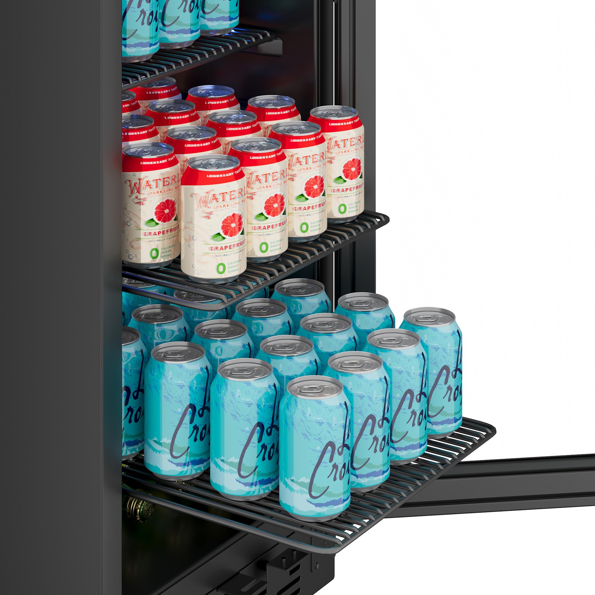 EdgeStar Bbr901bl 15 Inch Wide 80 Can Built-In Beverage Center With Slim Design - Black on Fridge.com - View 4