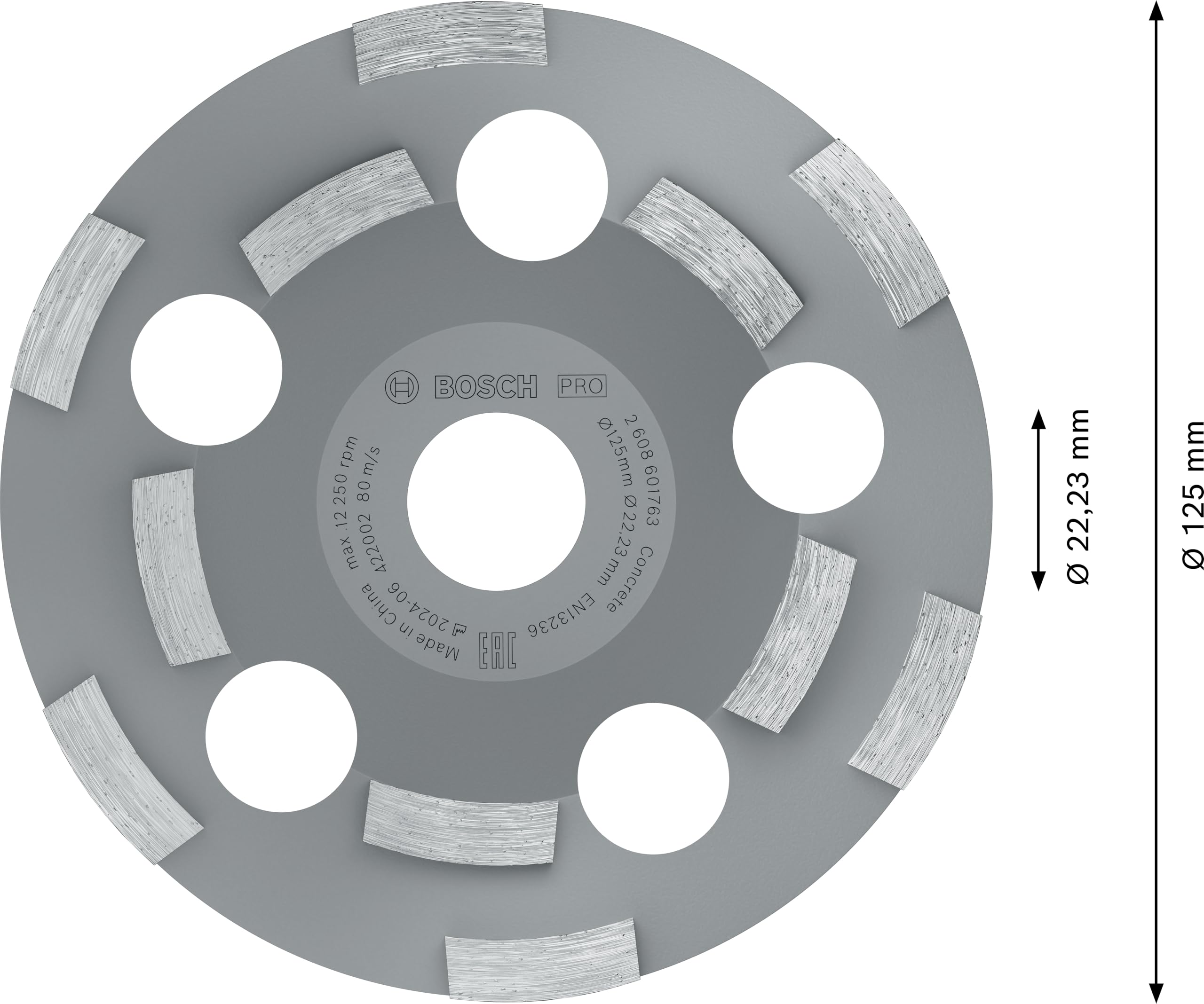 Bosch Profesional TARCZA GARNKOWA BETON 125MM