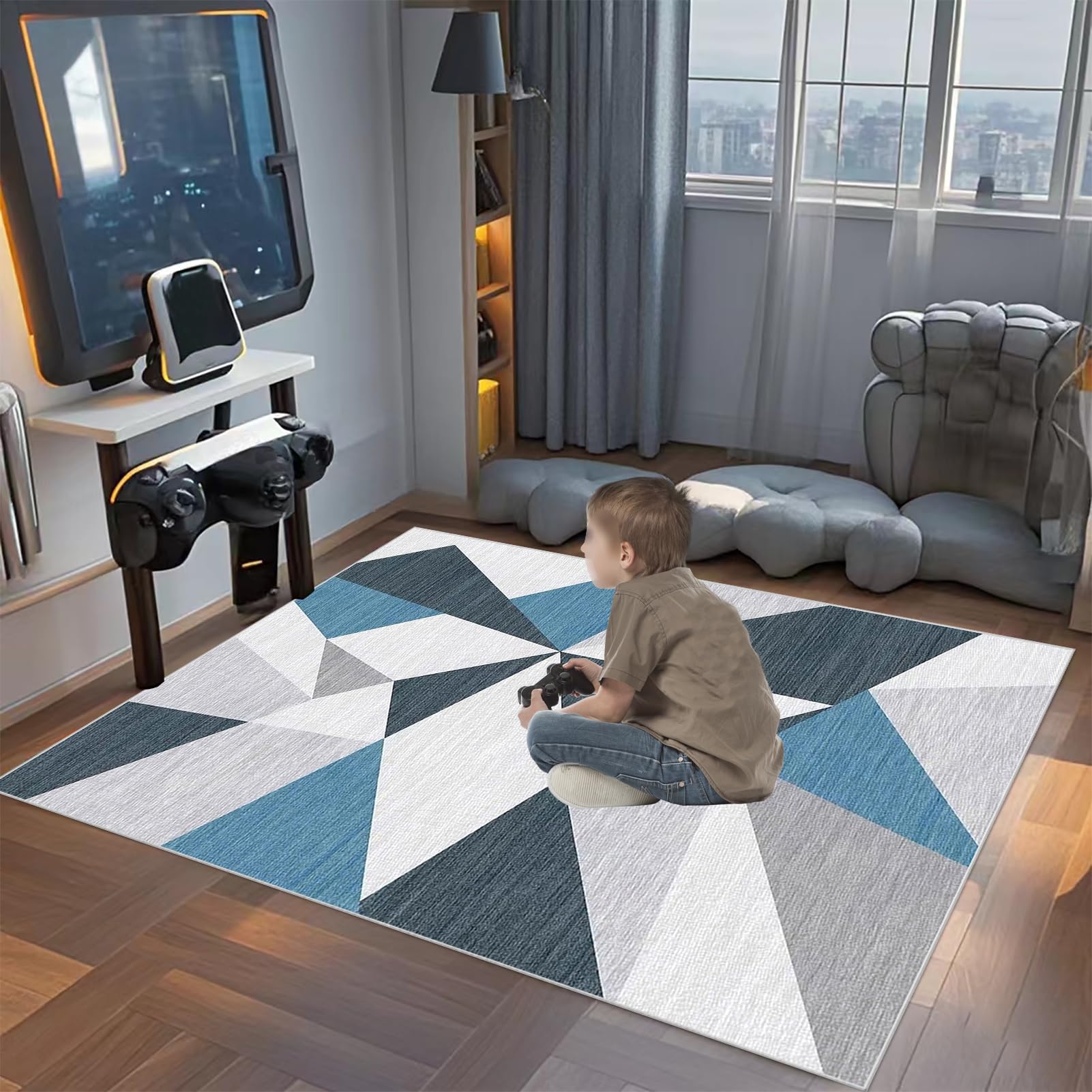 Tapis Chaise de Bureau, Tapis de Chaise Gaming Tapis Protection Sol Chaise Bureau Antidérapant Tapis de Sol Bureau Lavable pour Sols Durs Parquet 180 x 230 cm