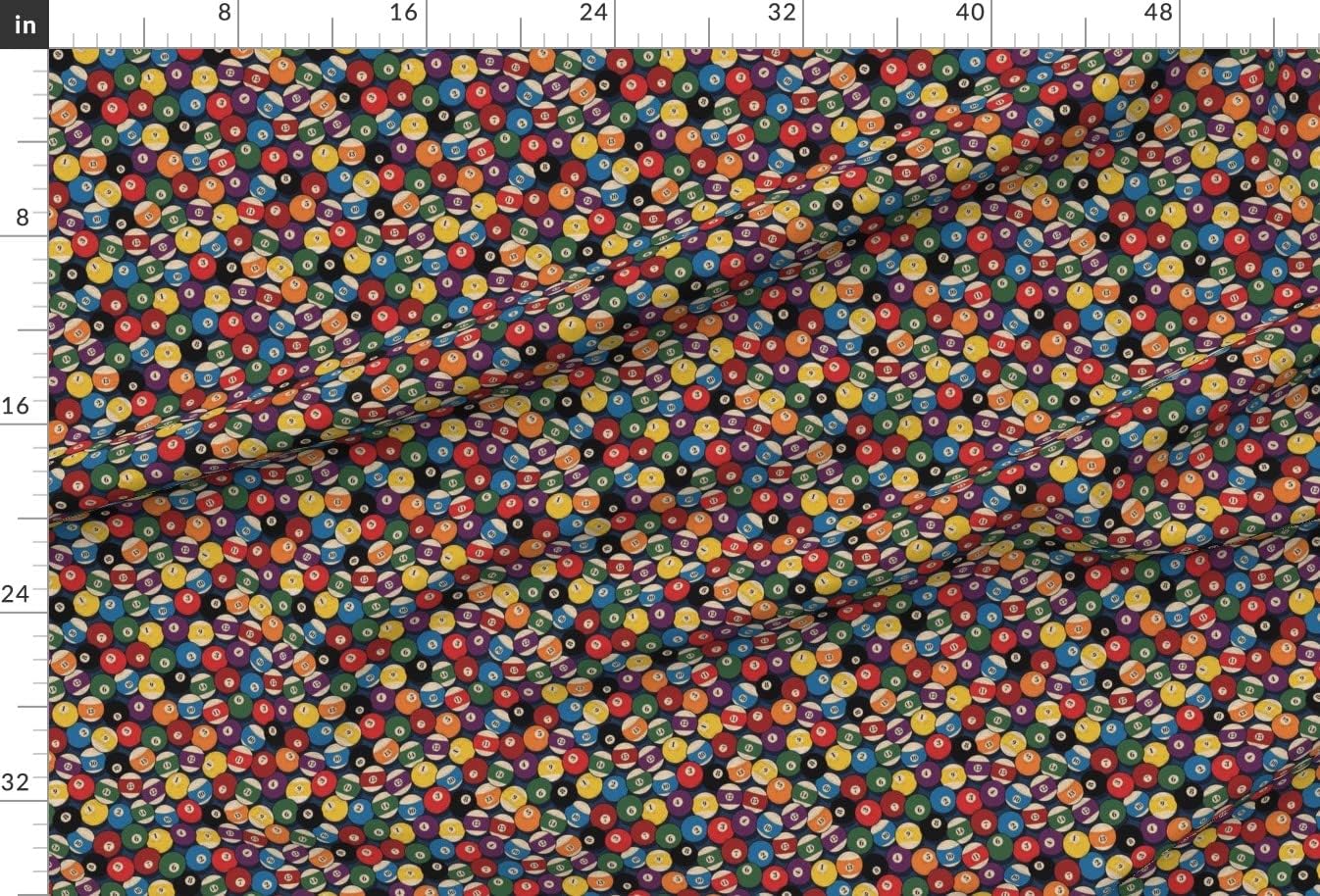 Spoonflower Fabric - Game Room Casino Pool Ball Printed on Minky Fabric by The Yard - Sewing Baby Blankets Quilt Backing Plush