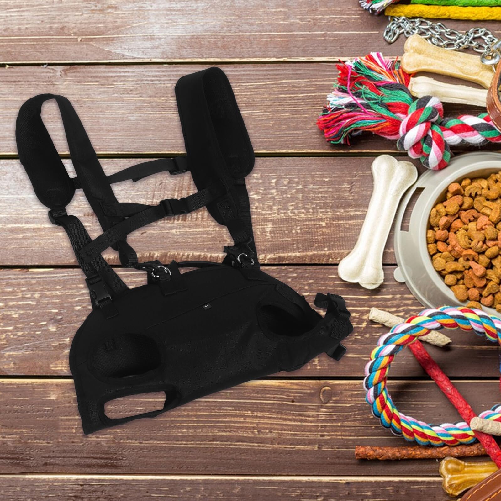 Zaino per Cani e Animali Domestici Tracolle Doppie, Fibbie di Sicurezza Rinforzate, Poliestere Resistente, per Viaggi e Passeggiate Peso 6.5-10kg