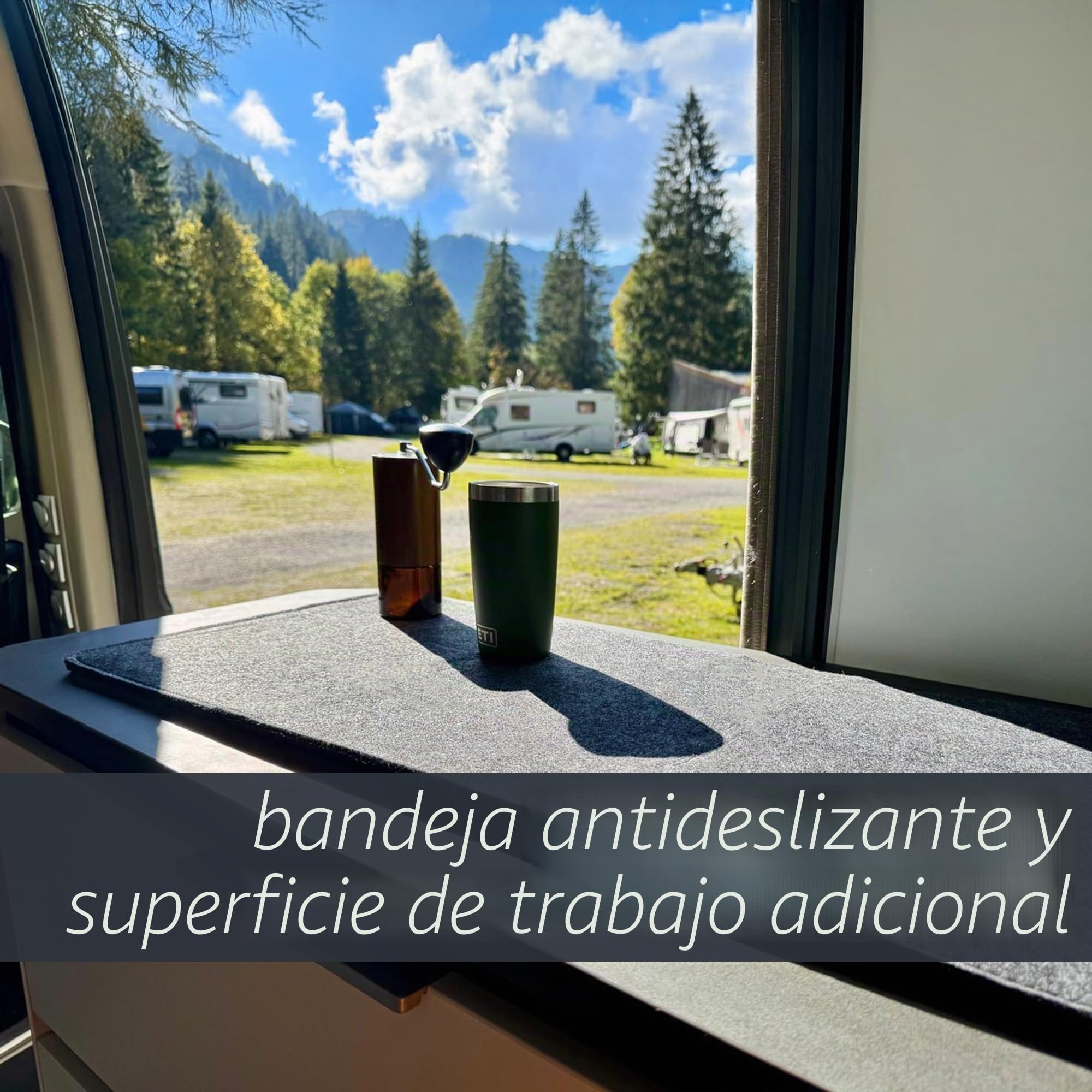 your GEAR Panaro A - Cubierta para estufa y fregadero de 4,8 mm de fieltro - para autocaravana, caravana y furgoneta (71 cm x 31 cm)
