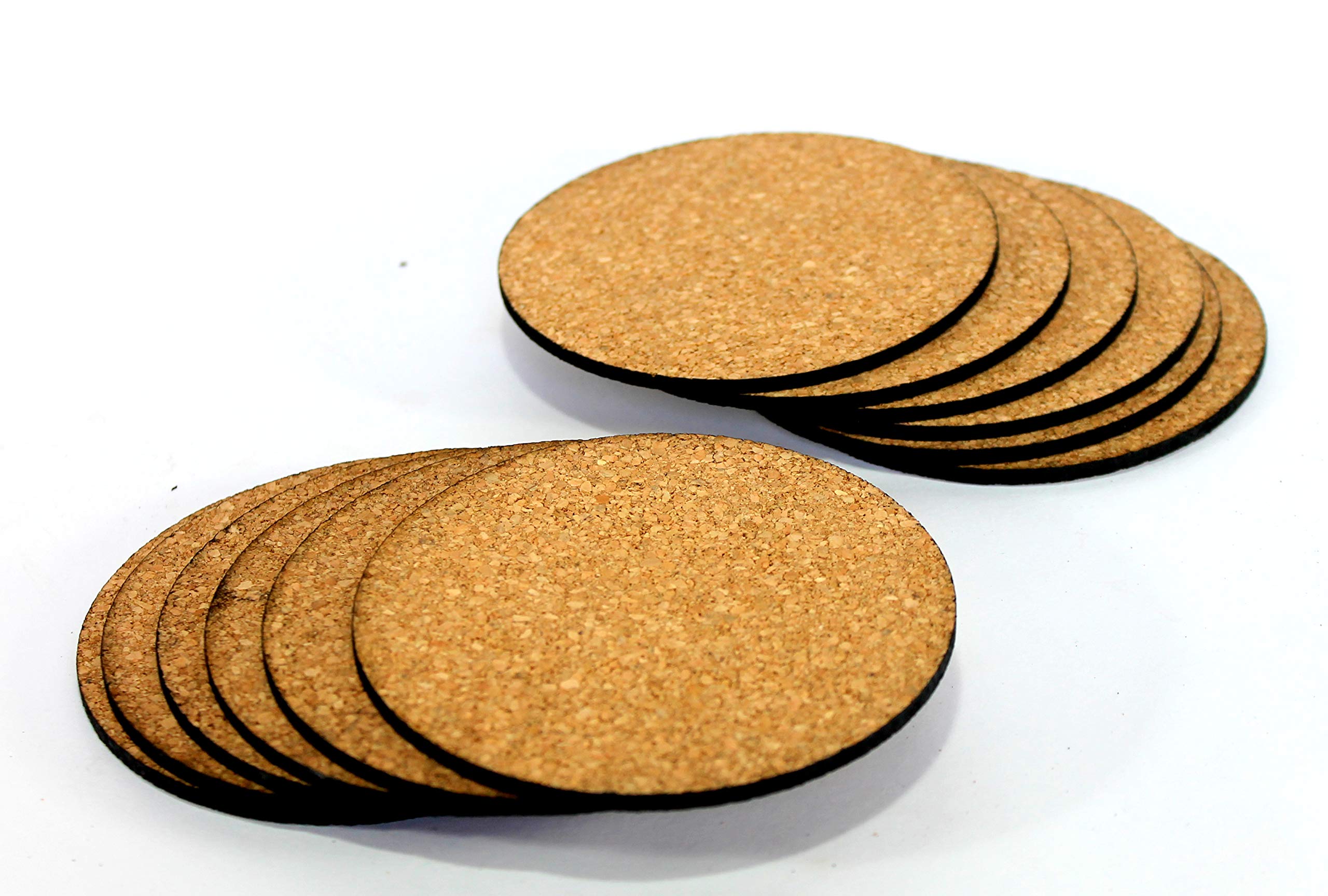 KLEO - Bar Beer Coffee Cork Coasters Set (Set of 12) - Long Lasting, Heat Resist, Absorbs Spilled Liquid, Non Slippery and Scratch Free 1