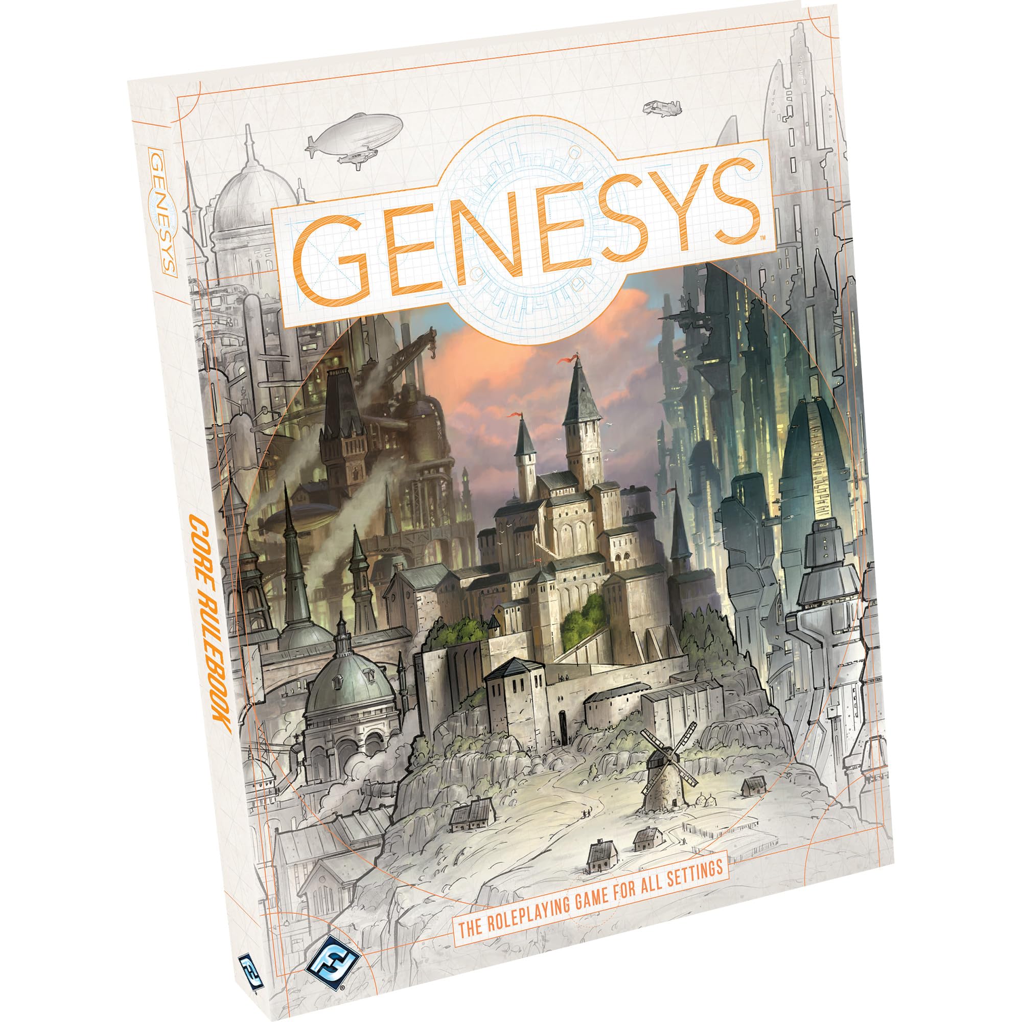 Fantasy Flight Games GNS01 Genesys: A Narrative Dice System Core Rulebook, Multicolore