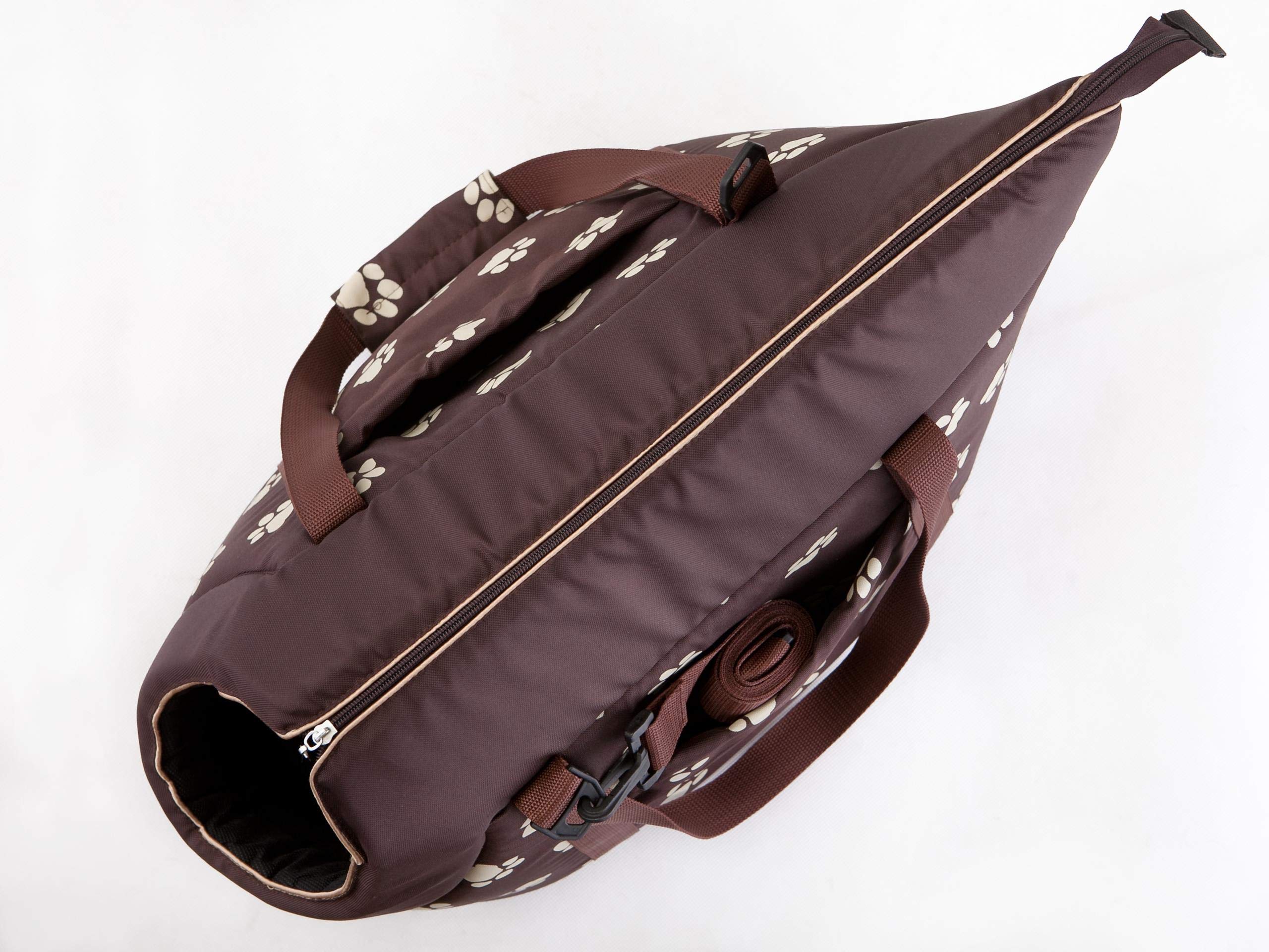 PillowPrim Hundetasche Tragetasche für kleinen und mittleren Hund, Welpen, Katze für Spaziergang - Größe L