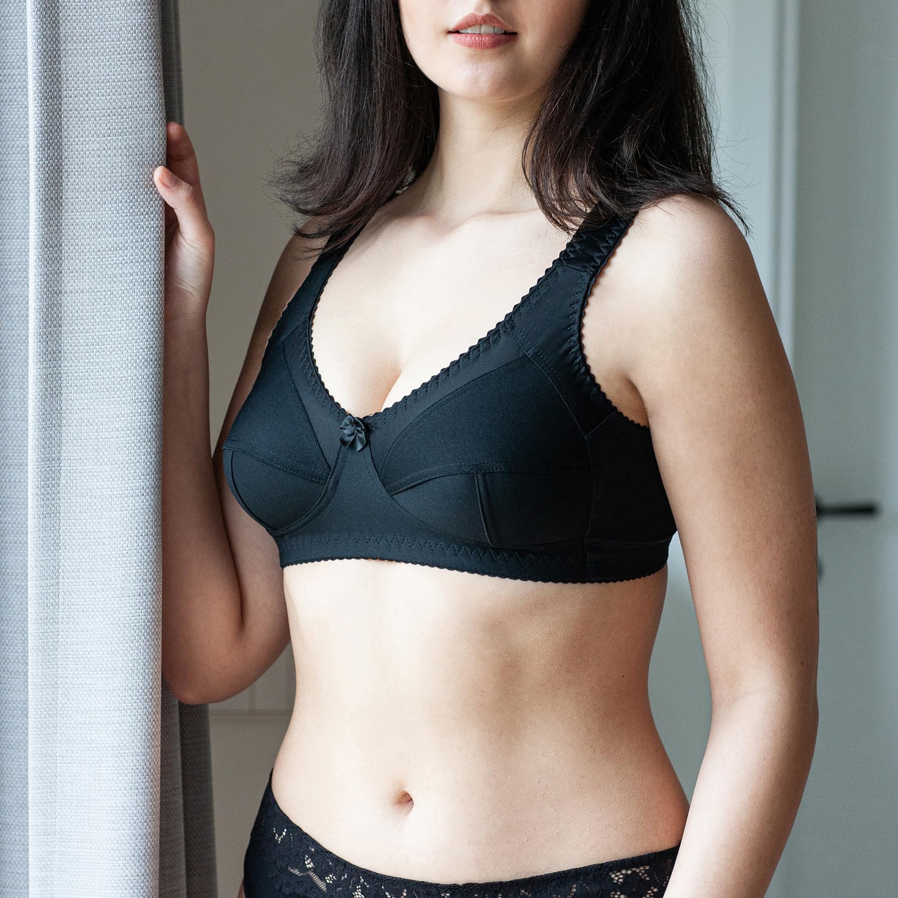 frugue Reggiseno Senza Ferretto Contenitivo Taglie Forti Pizzo Donna