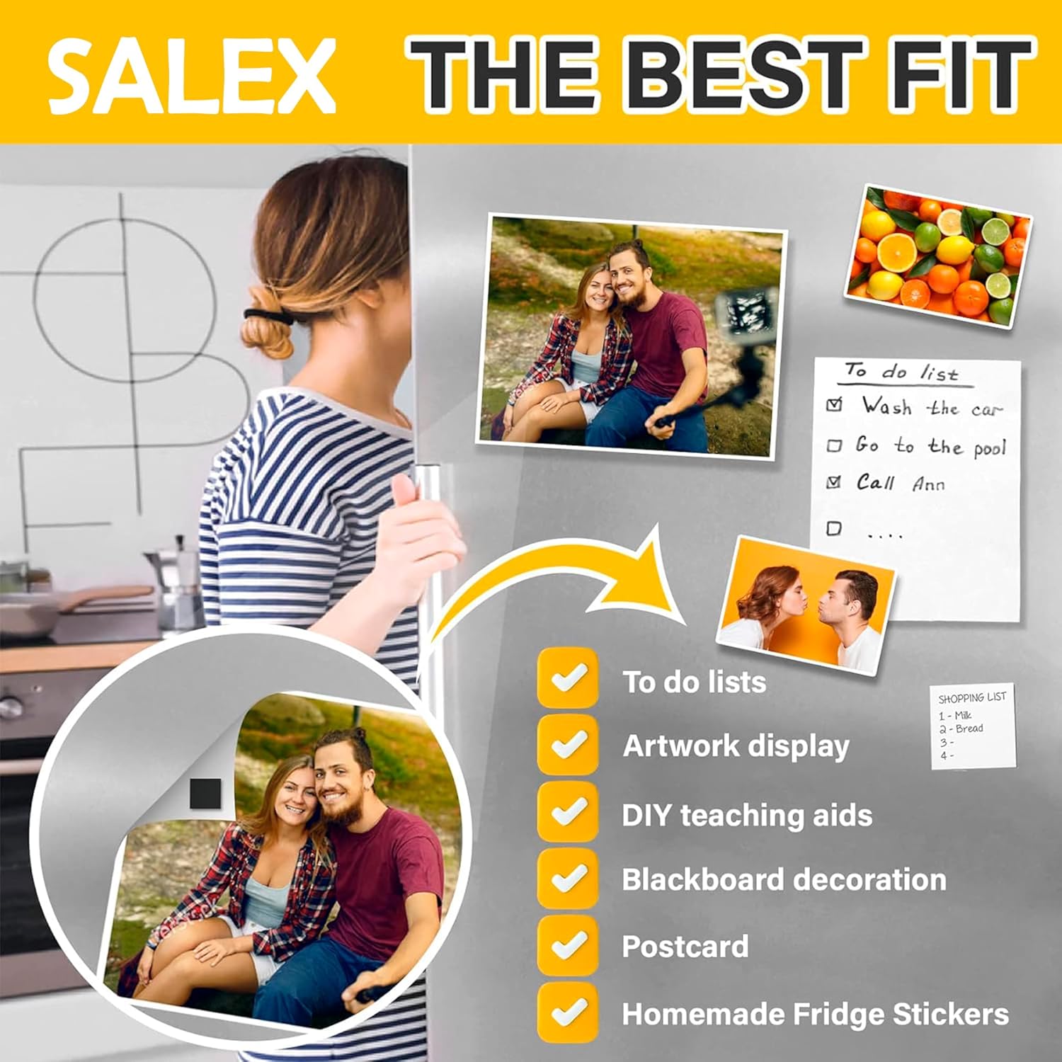 Small Magnets for Crafts with Adhesive Backing 0.8 x 0.8 in - Pack of 120 Self Sticky Magnetic Dots Peel and Stick - Cut Square Magnet Stickers for Fridge, DIY, Classroom