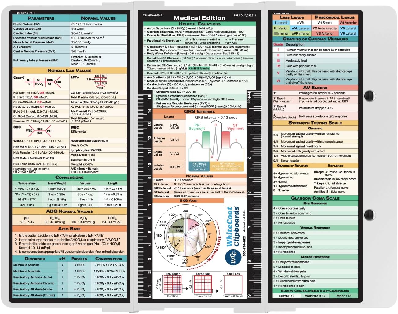 Whitecoat Clipboard® Trifold - White Medical Edition