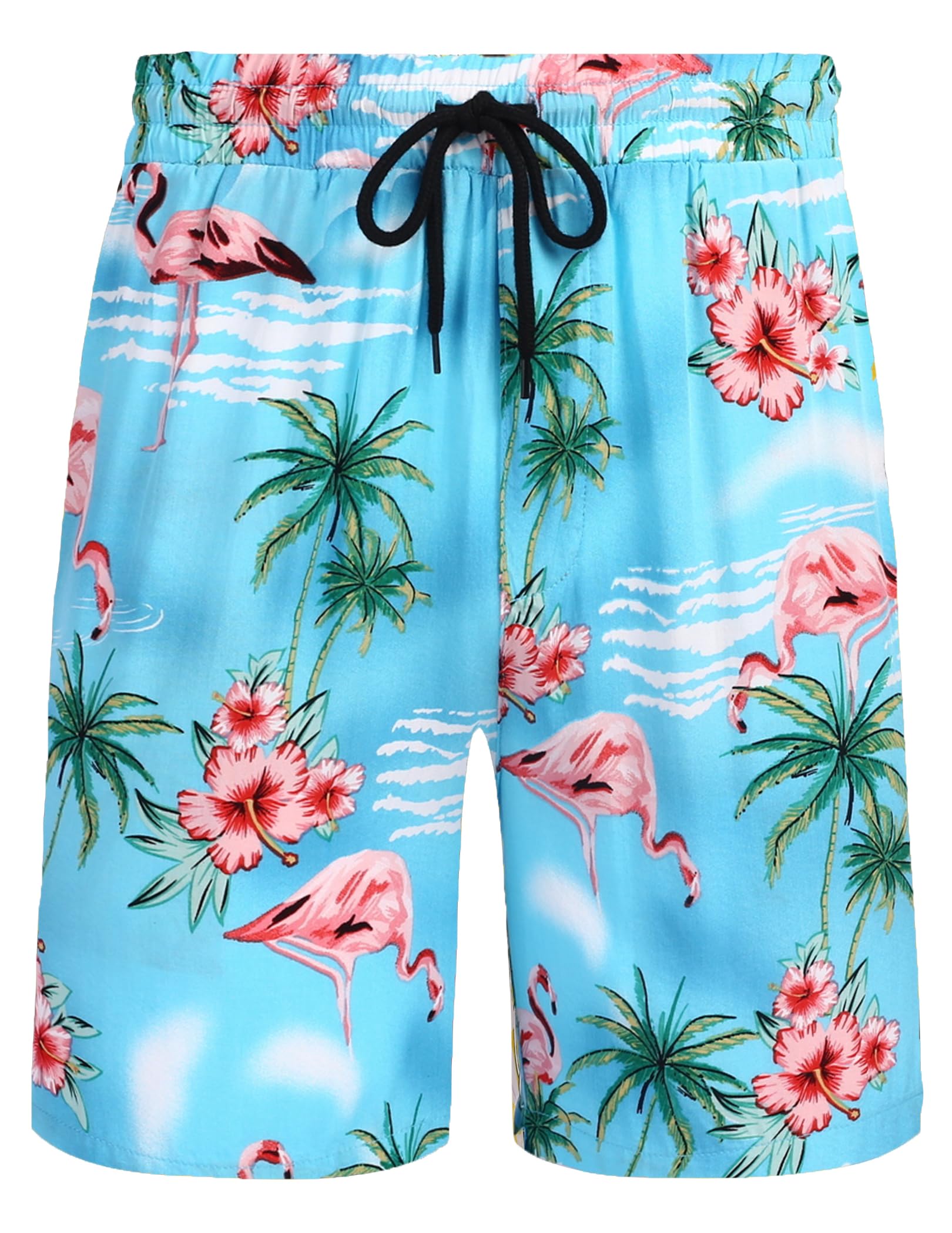 COOFANDY Camisa floral hawaiana para hombre, camisa informal de manga corta con botones